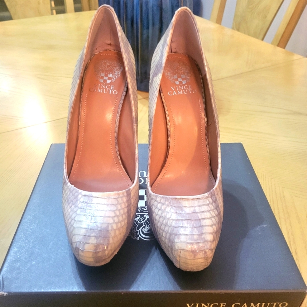 Leather Platform Heels - image 2